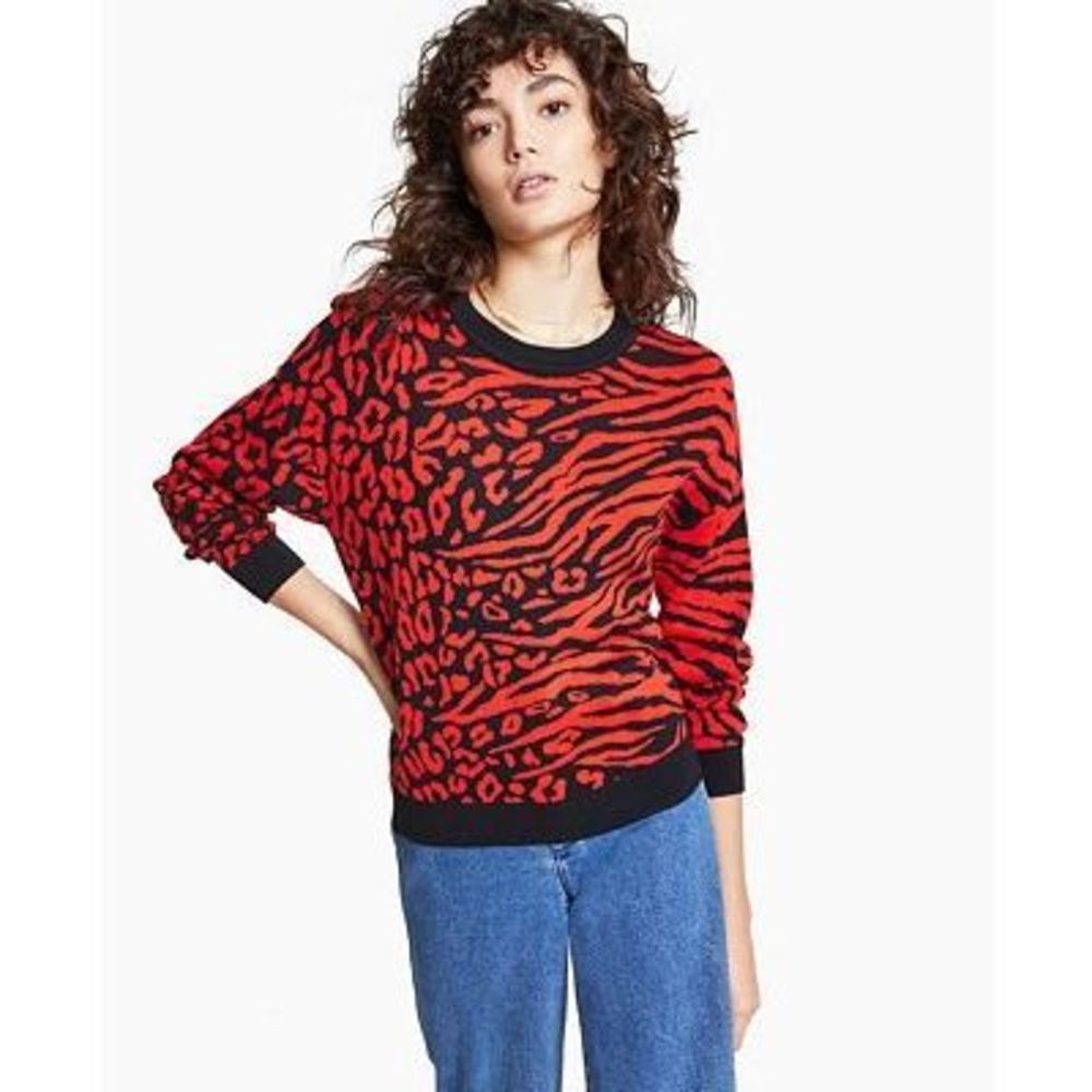 NWT Bar Ill Table Sweater Animal Splice